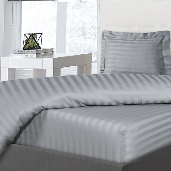 Простыня Aline Home Breathe 160x200, страйп-сатин