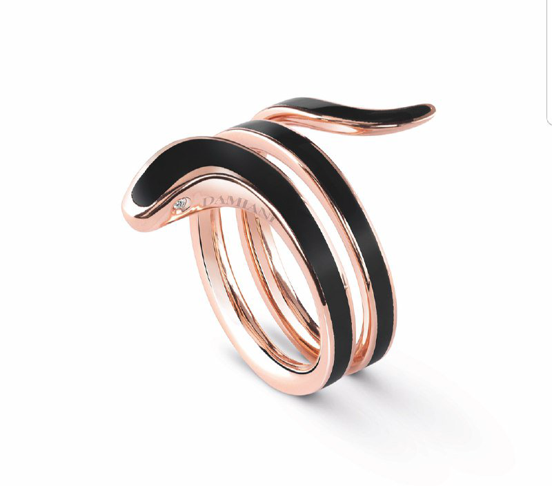 Кольцо Damiani 14141 д 17р 4,6гр 0,01ct. купить,NaN