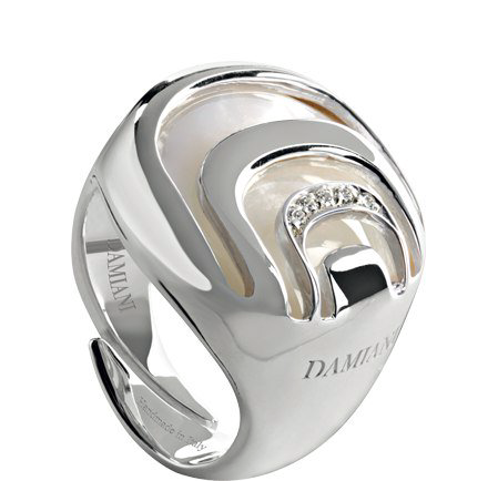 Кольцо Damiani 14103 д 13р 10гр 0,021ct. купить,NaN