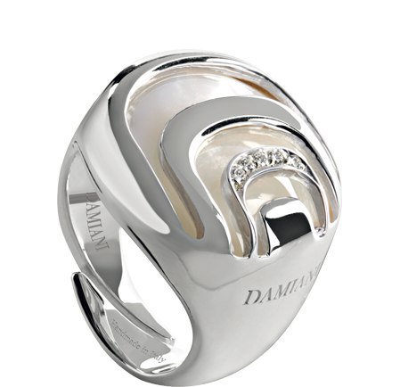 Кольцо Damiani 14104 д 15р 10гр 0,021ct. купить,NaN