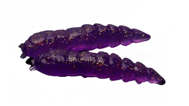 Мягкая приманка Libra Lures Kukolka 42мм Сыр 020 Purple With Glitter 10шт купить,NaN