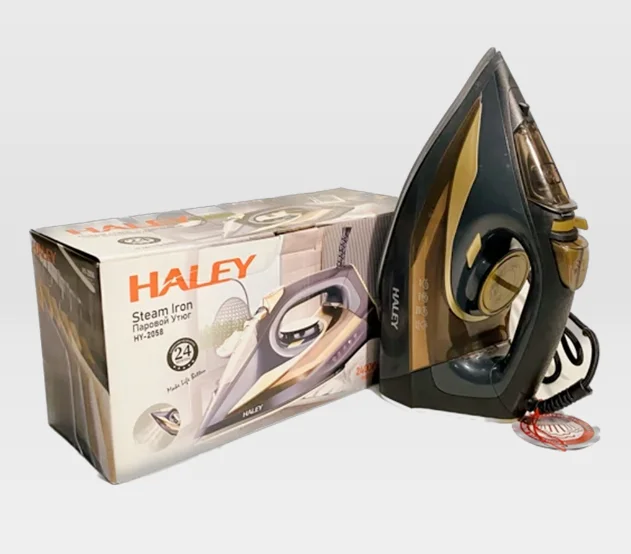 Утюг Haley HY-2058 черно-золотистый купить,0