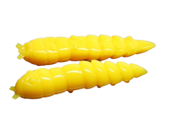 Мягкая приманка Libra Lures Kukolka 42мм Сыр 007 Yellow 10шт купить,NaN