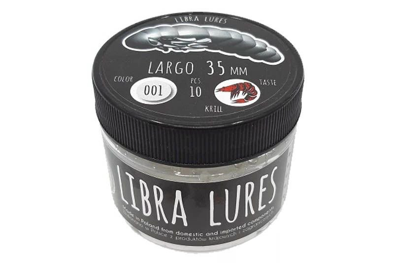 Мягкая приманка Libra Lures Largo 35мм Cыр 001 White 12шт купить,NaN