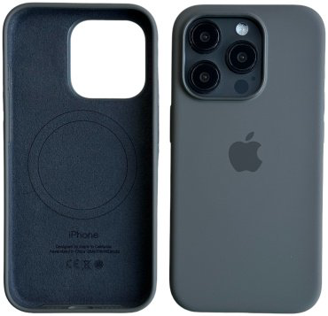 Чехол Для Apple iPhone 15 Pro серый купить,2429