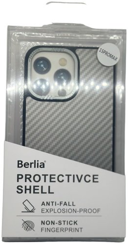 Чехол BERLIA для Apple iPhone 15 Pro Max серый купить,2570