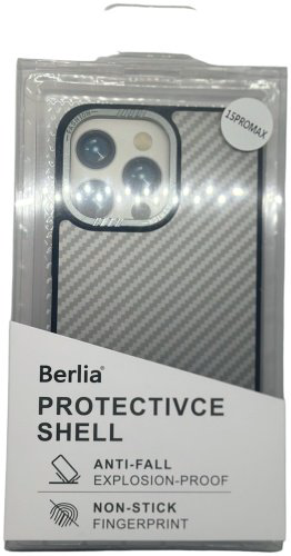 Чехол BERLIA для Apple iPhone 15 Pro Max серый купить,2570