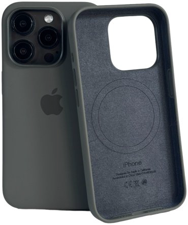 Чехол Для Apple iPhone 15 Pro Max серый купить,7070