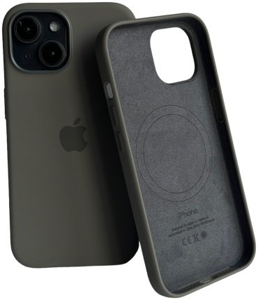 Чехол Для Apple iPhone 15 серый купить,6982