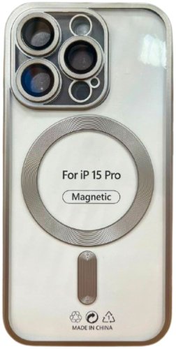 Чехол Для Apple iPhone 15 Pro серый купить,970