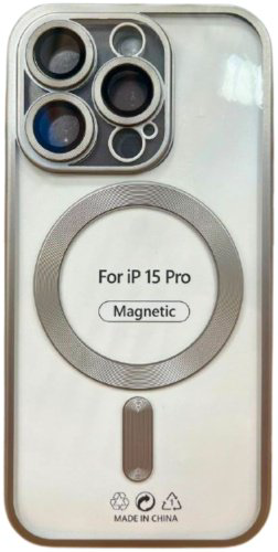 Чехол Для Apple iPhone 15 Pro серый купить,970