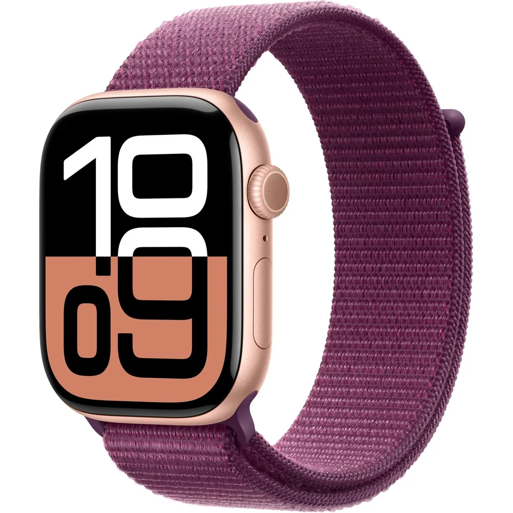 Смарт-часы Apple Watch Series 10 GPS 46mm MWWV3 Rose Gold Aluminum Case Plum Sport Loop