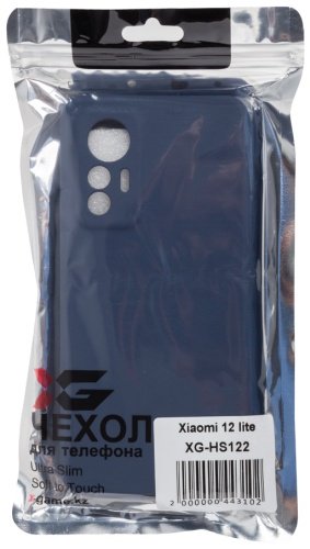 Чехол X-Game для Xiaomi 12 Lite синий купить,NaN