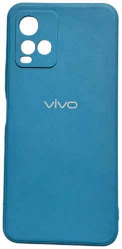 Чехол Для Vivo Y21 синий купить,886