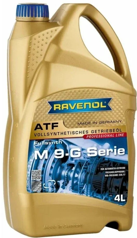 Масло синтетическое RAVENOL M 9-G Serie ATF 4 л купить,NaN