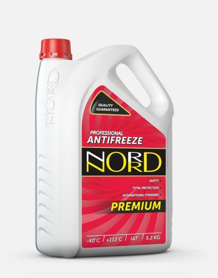 Антифриз NORD Antifreeze красный (розовый) 5 л купить,NaN