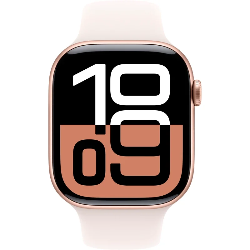 Смарт-часы Apple Watch Series 10 GPS 46mm MWWT3 Rose Gold Aluminium Light Blush Sport Band S/M купить,0