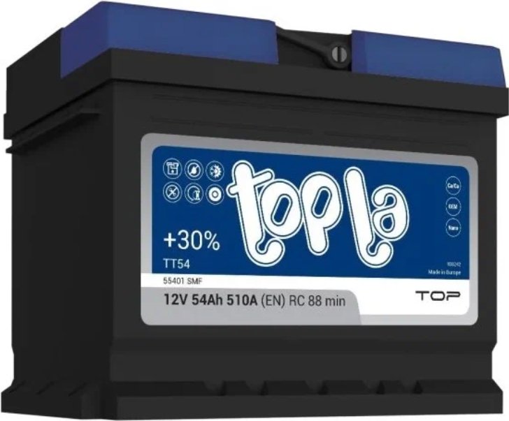 Аккумулятор Topla 00-00004301 Top 55401 SMF e 54 Ач обратная купить,NaN