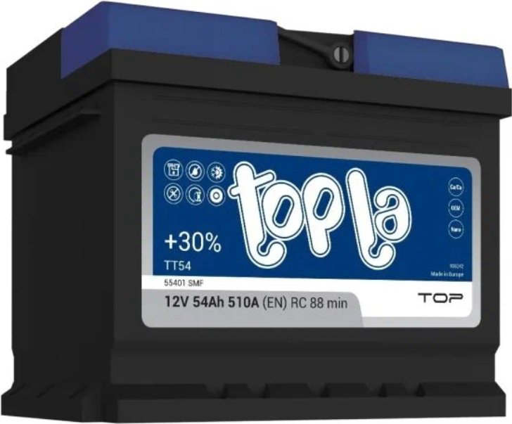Аккумулятор Topla 00-00004301 Top 55401 SMF e 54 Ач обратная купить,NaN