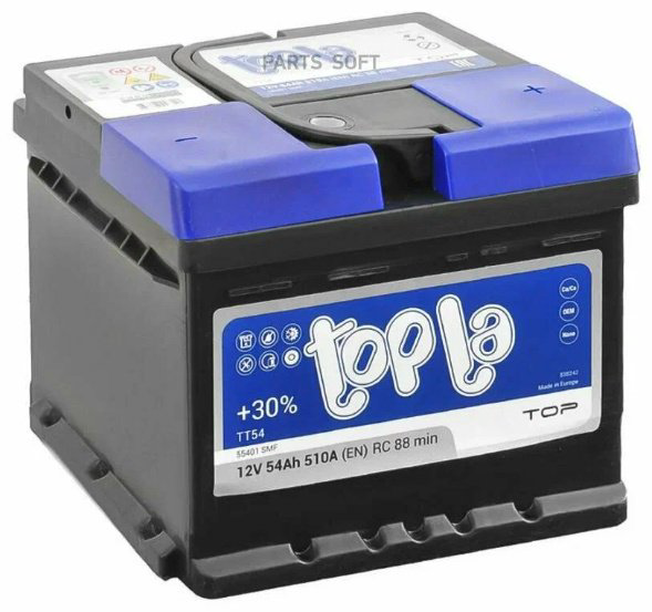 Аккумулятор Topla 00-00004301 Top 55401 SMF e 54 Ач обратная купить,NaN