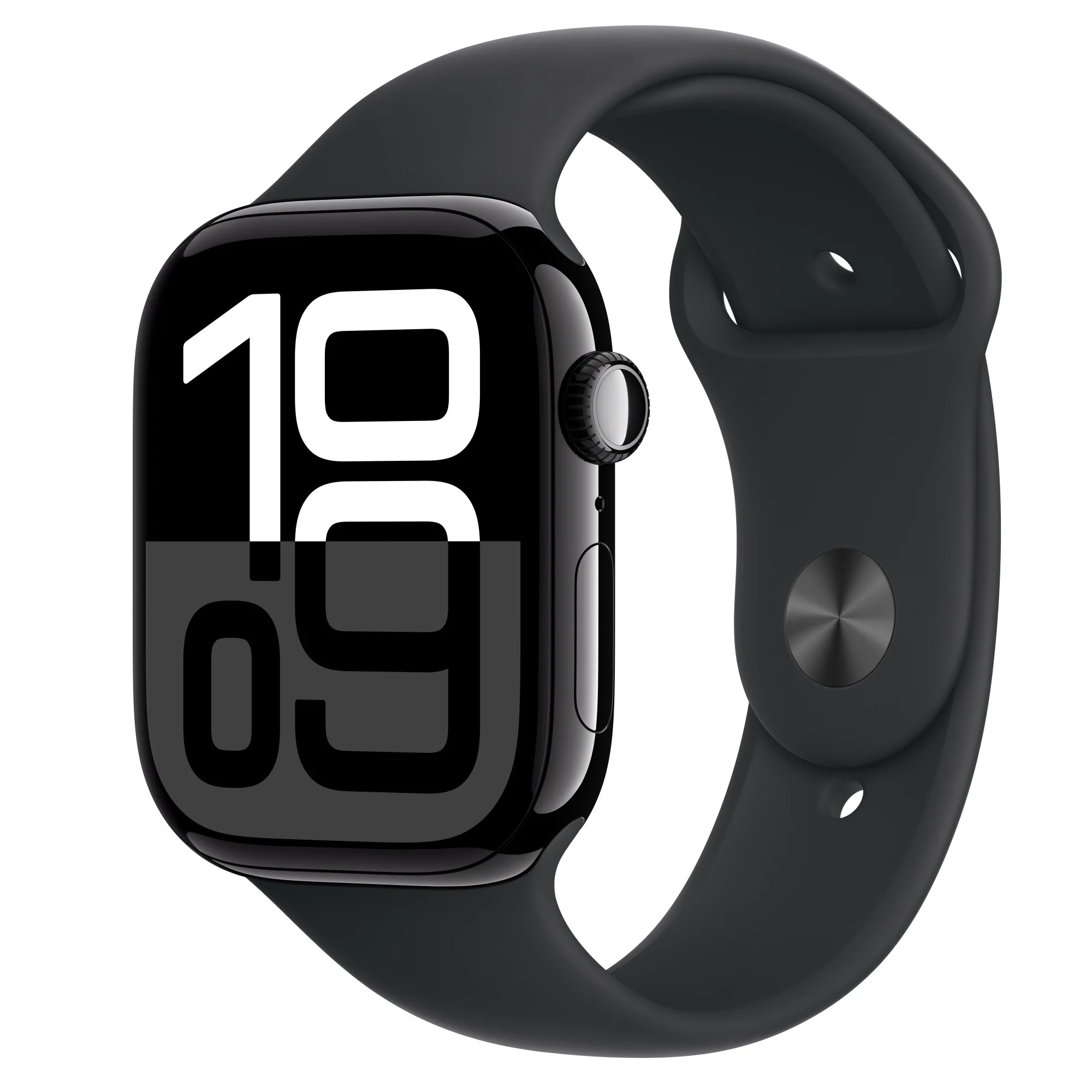 Смарт-часы Apple Watch Series 10 GPS 46mm MWWP3 Jet Black Aluminium Black Sport Band S/M