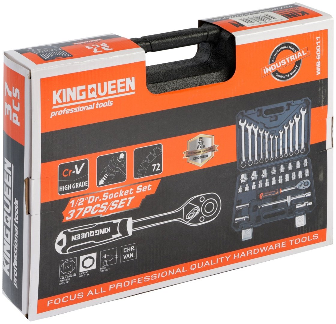 Набор инструментов и оснастки автомобильный 37 в 1 KINGQUEEN 10454432 купить,NaN