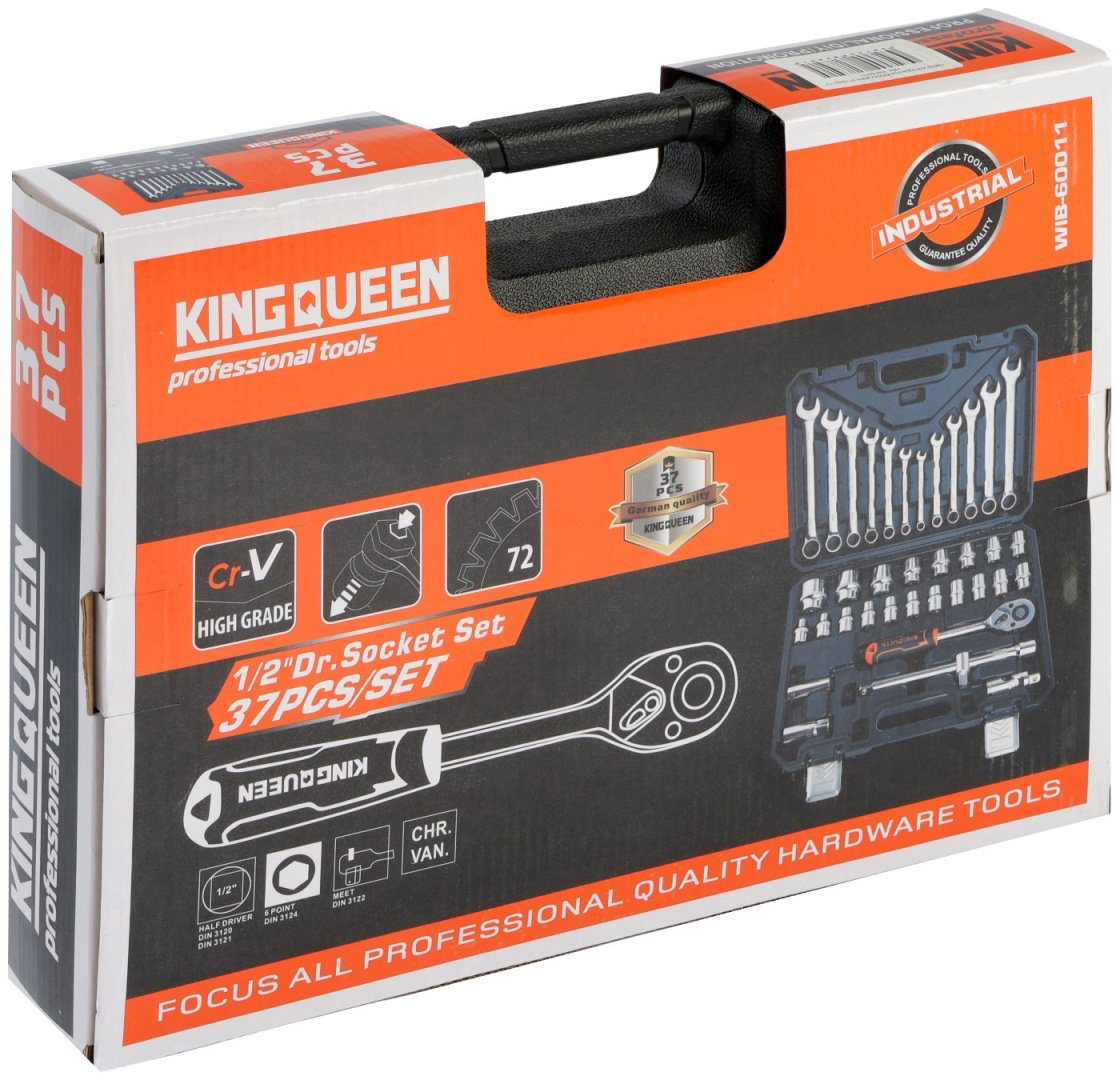 Набор инструментов и оснастки автомобильный 37 в 1 KINGQUEEN 10454432 купить,NaN