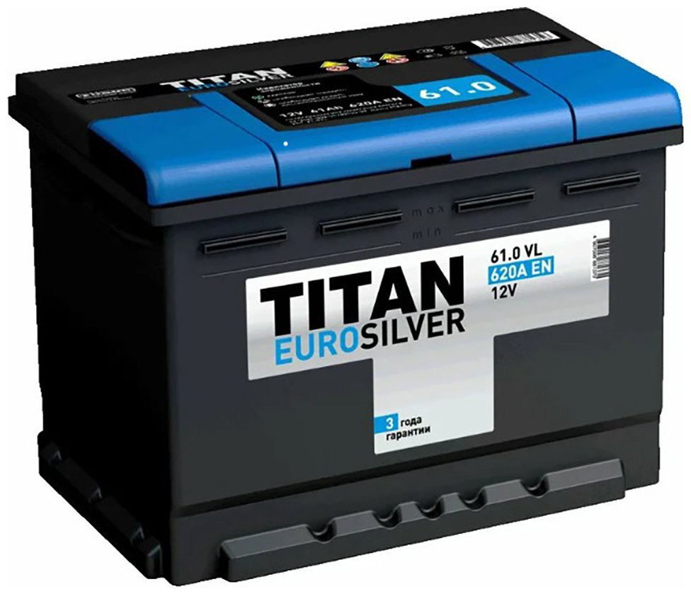 Аккумулятор TITAN ЦЕОО0009125 061 VL ES 61 Ач обратная