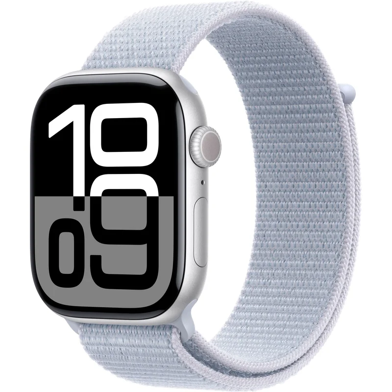 Смарт-часы Apple Watch Series 10 GPS 46mm MWWN3 Silver Aluminium Blue Cloud Sport Loop