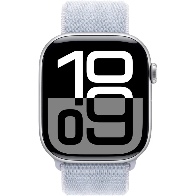 Смарт-часы Apple Watch Series 10 GPS 46mm MWWN3 Silver Aluminium Blue Cloud Sport Loop купить,0