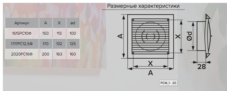 Решетка вентиляционная Эра 200х200х29 мм, пластик купить,10100
