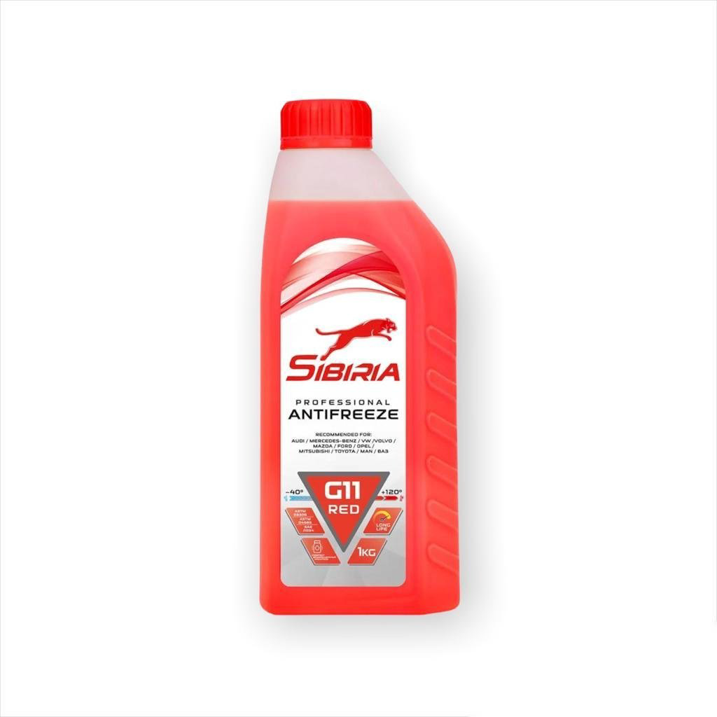 Антифриз SIBIRIA Red красный (розовый) G-11 1 л купить,14500