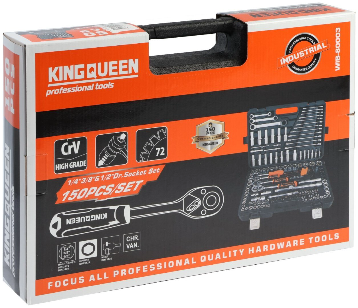 Набор инструментов и оснастки автомобильный 150 в 1 KINGQUEEN 10354147 купить,NaN