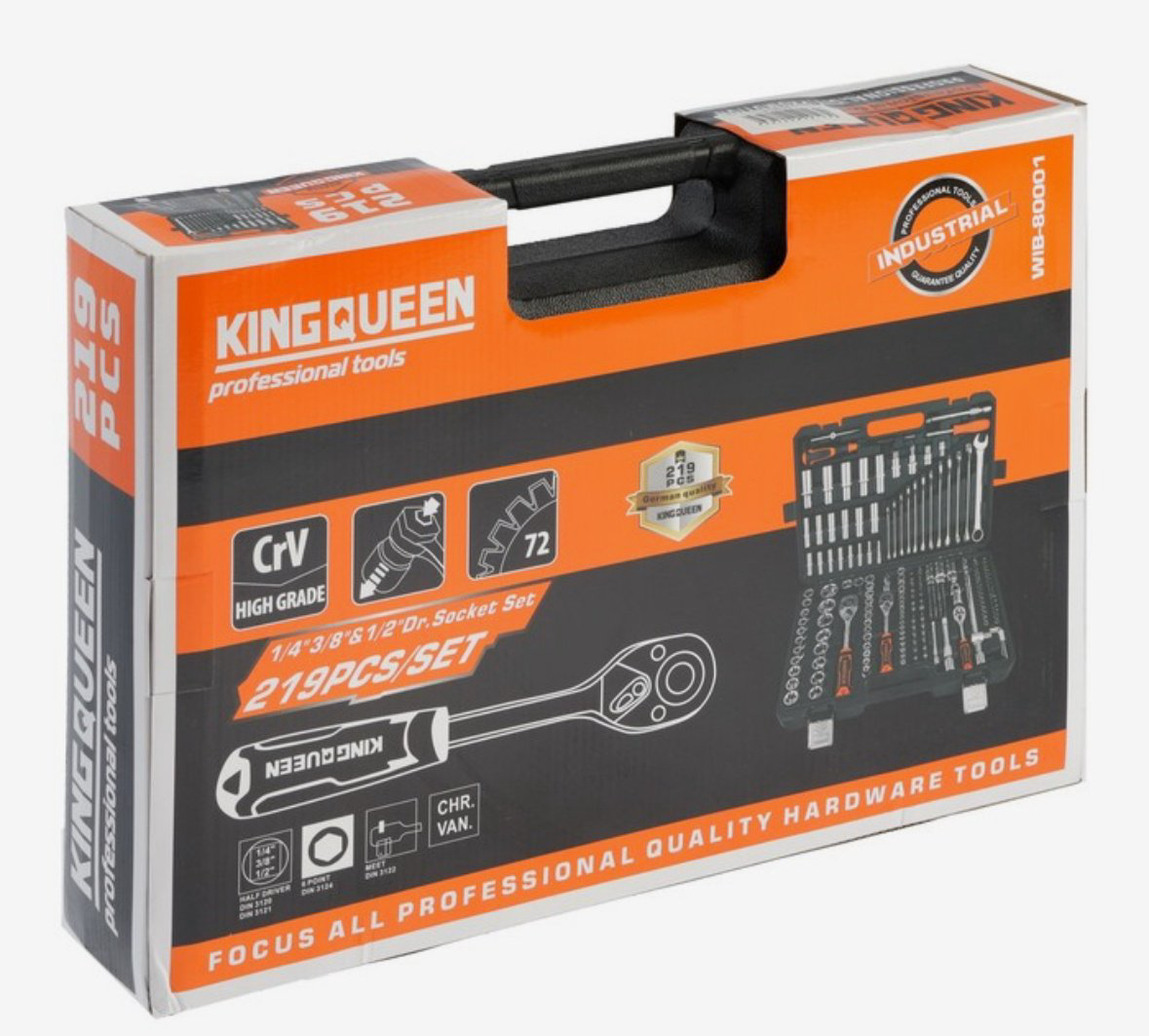 Набор инструментов автомобильный 219 в 1 KINGQUEEN 10454429 купить,NaN