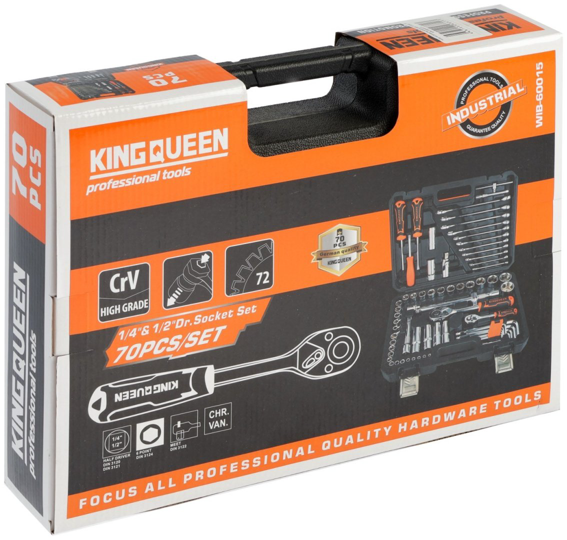 Набор инструментов и оснастки универсальный 70 в 1 KINGQUEEN 10454434 купить,NaN