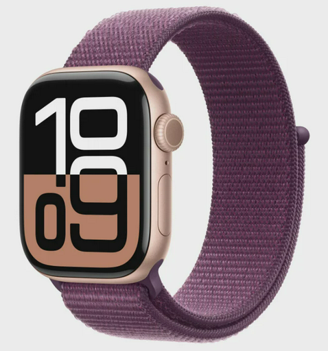 Смарт-часы Apple Watch Series 10 GPS 42mm MWWK3 Rose Gold Aluminum Case Plum Sport Loop