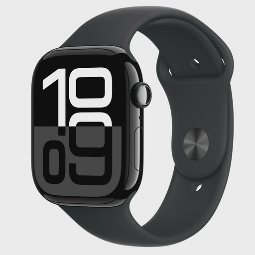 Смарт-часы Apple Watch Series 10 GPS 46mm MWWQ3 Jet Black Aluminium Black Sport Band M/L