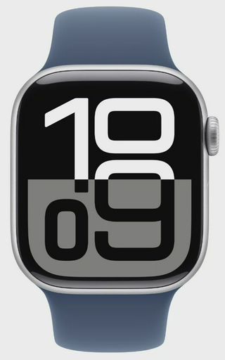 Смарт-часы Apple Watch Series 10 GPS 42mm MWWA3 Silver Aluminium Denim Sport Band S/M