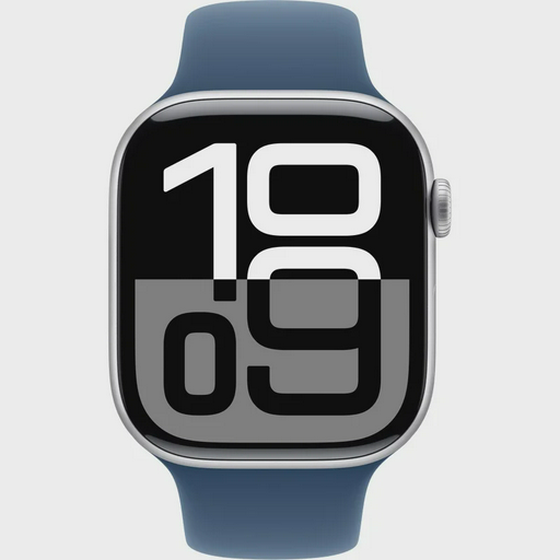 Смарт-часы Apple Watch Series 10 GPS 46mm MWWL3 Silver Aluminium Denim Sport Band S/M