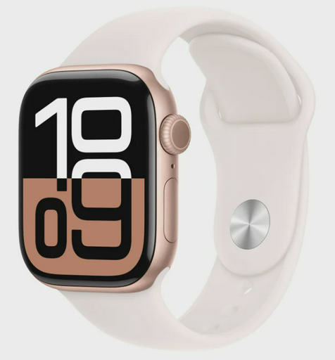 Смарт-часы Apple Watch Series 10 GPS 42mm MWWH3 Rose Gold Aluminium Light Blush Sport Band S/M