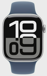 Смарт-часы Apple Watch Series 10 GPS 42mm MWWA3 Silver Aluminium Denim Sport Band S/M