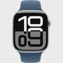 Смарт-часы Apple Watch Series 10 GPS 46mm MWWL3 Silver Aluminium Denim Sport Band S/M