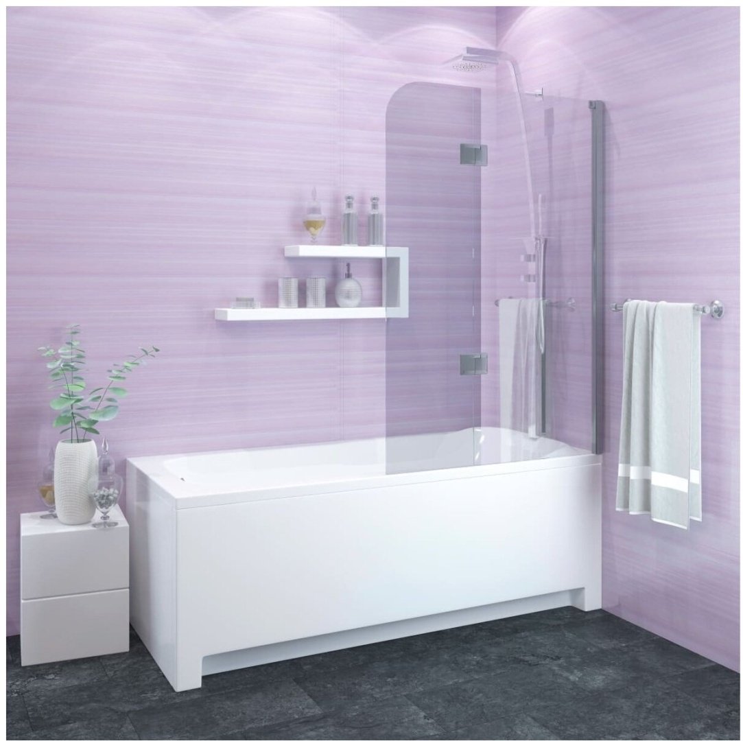 Душевая шторка EvaGold JY 140 неподвижная, универсальная