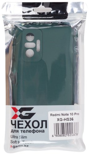 Чехол X-Game XG-HS36 для Redmi Note 10 Pro темно-зеленый купить,NaN
