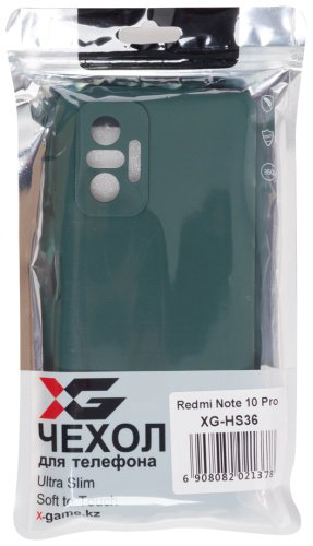 Чехол X-Game XG-HS36 для Redmi Note 10 Pro темно-зеленый купить,NaN