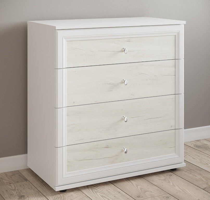 Комод Мебель Парк Сканди, 82x44x87 см, белый купить,NaN