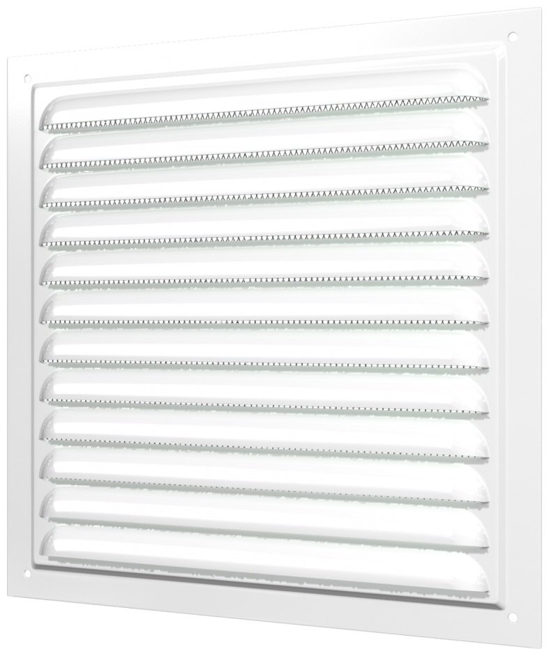 Решетка вентиляционная ЭРА 200х200х8 мм, сталь с покрытием полимерной эмалью