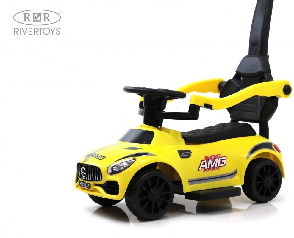 Каталка River Toys F001FF-P желтый купить,NaN