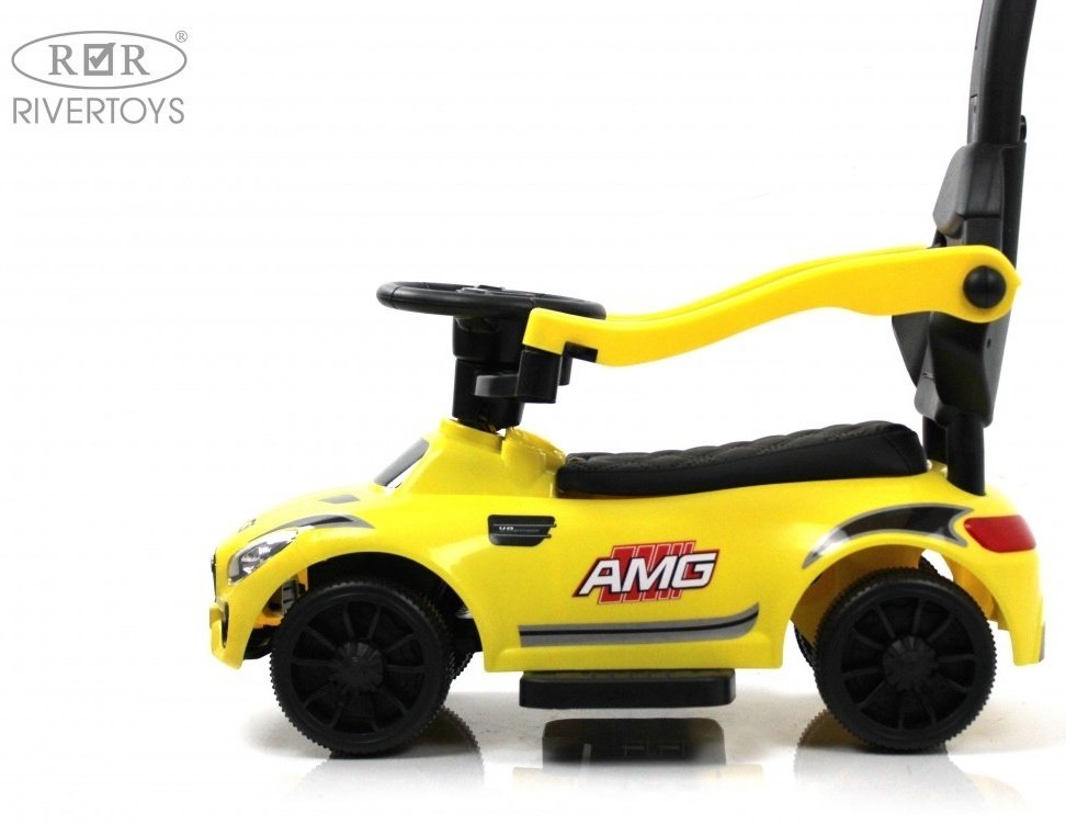 Каталка River Toys F001FF-P желтый купить,NaN