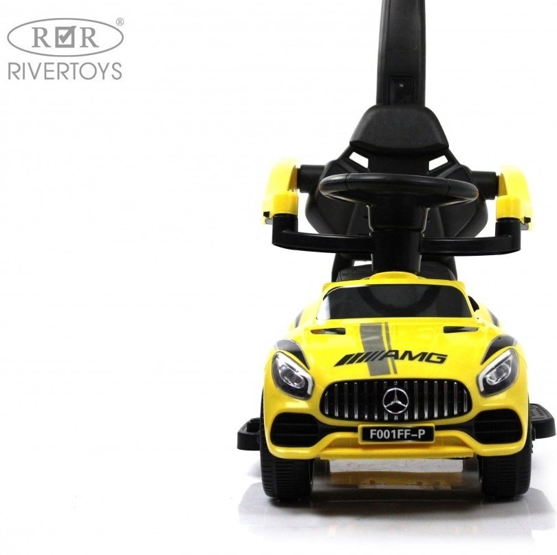 Каталка River Toys F001FF-P желтый купить,NaN